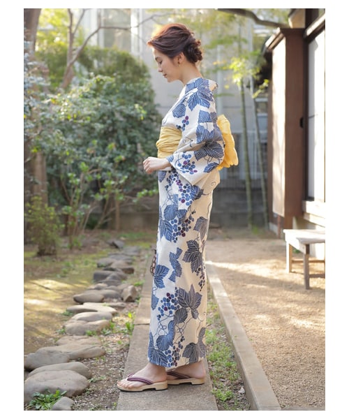 浴衣♡夏の葡萄柄 ネイビー☆アメリカンホリック AMERICAN HOLIC（アメリカンホリック）の「夏の葡萄柄浴衣（）」 - WEAR