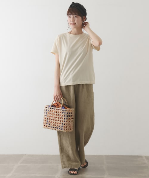 かぐれ　リネンワイドパンツ かぐれ（カグレ）の「リネンワイドパンツ（その他パンツ）」 - WEAR