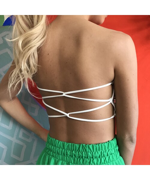 no brand（ノーブランド）の「リブチューブトップ（ブラジャー・レディース・その他）」の6枚目の写真