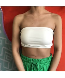 no brand | リブチューブトップ(ブラジャー)