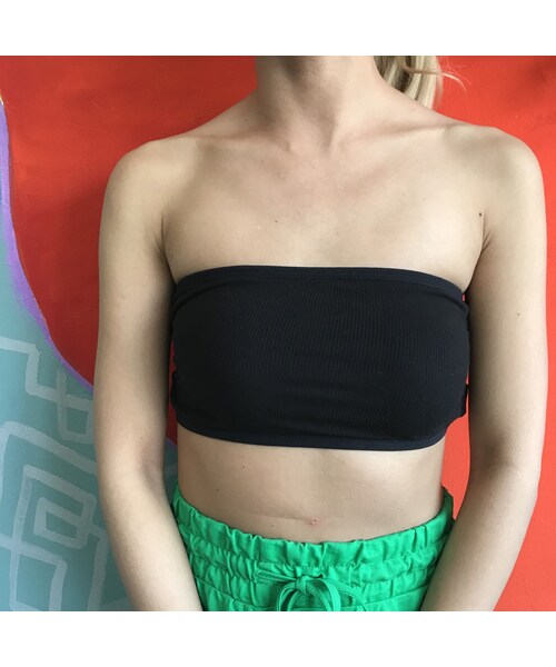 no brand（ノーブランド）の「リブチューブトップ（ブラジャー・レディース・その他）」の3枚目の写真