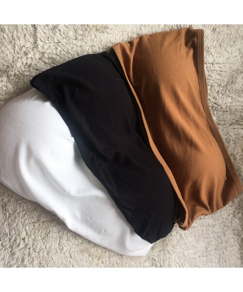 no brand（ノーブランド）の「リブチューブトップ（ブラジャー・レディース・その他）」の7枚目の写真