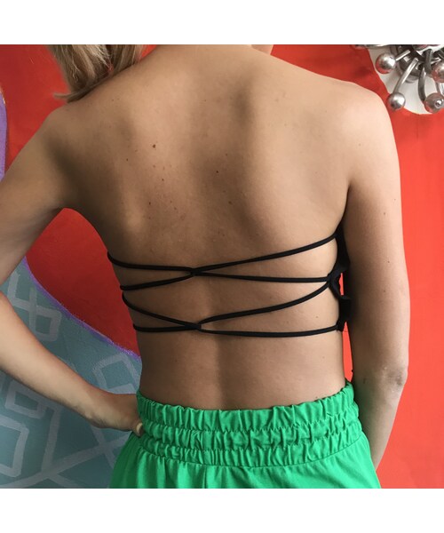 no brand（ノーブランド）の「リブチューブトップ（ブラジャー・レディース・その他）」の2枚目の写真