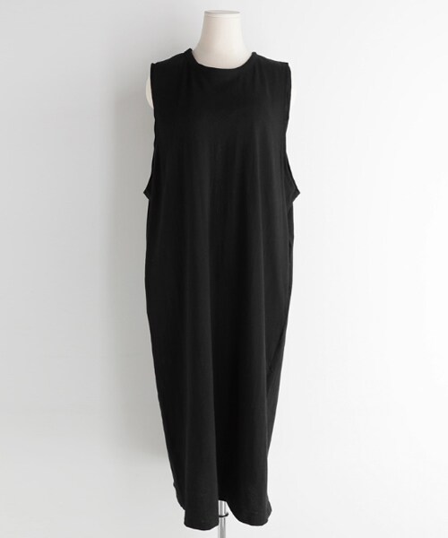 DHOLIC(ディーホリック)の「スリーブレスコットンロングワンピース(ワンピース・レディース・オレンジ/ブラウン/イエロー/ブラック・FREE)」の2枚目の写真