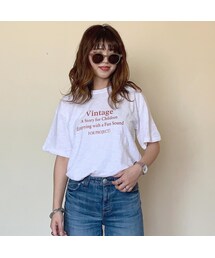 SaaCha | vintageロゴTシャツ(Tシャツ/カットソー)