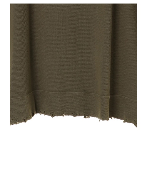 GARAGE OF GOOD CLOTHING（ガレージオブグッドクロージング）の「ダメージ入りサーマルカットソー（トップス・ホワイト/ブラック/カーキ・F）」の5枚目の写真