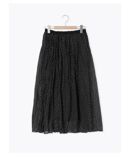 Samansa Mos2(サマンサ モスモス)の「クリンクルスカート(スカート・オフホワイト/チャコールグレー/ブラック・F)」の1枚目の写真