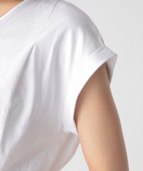 mysty woman（ミスティウーマン）の「カット小花柄シフォンワンピース（ワンピース/ドレス・オフホワイト/ライトグレー/ベージュ）」の13枚目の写真