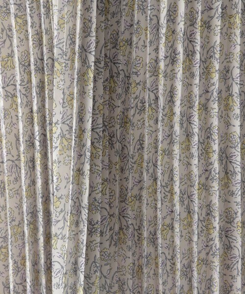 mysty woman（ミスティウーマン）の「カット小花柄シフォンワンピース（ワンピース/ドレス・オフホワイト/ライトグレー/ベージュ）」の17枚目の写真