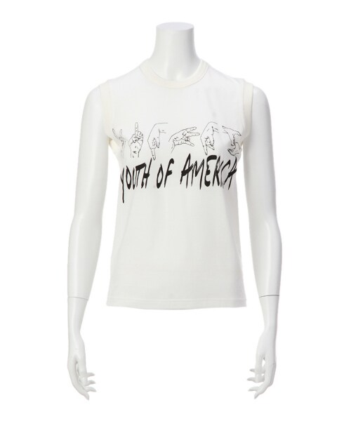 NAKID by G.V.G.V.(ネイキッドバイジーブイジーブイ)の「YOUTH OF AMERICA-N/S TOP(トップス・レディース・WHITE/BLACK・F)」の3枚目の写真