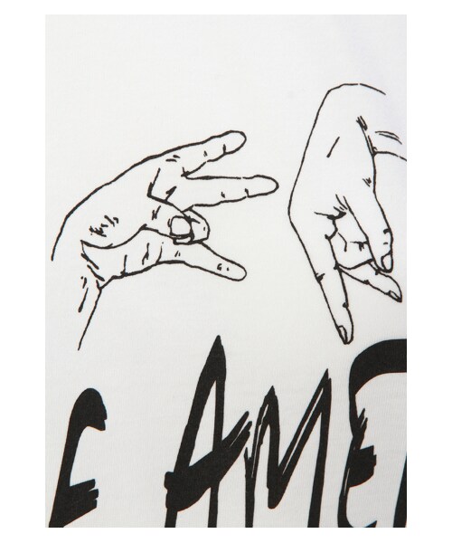 NAKID by G.V.G.V.(ネイキッドバイジーブイジーブイ)の「YOUTH OF AMERICA-N/S TOP(トップス・レディース・WHITE/BLACK・F)」の9枚目の写真