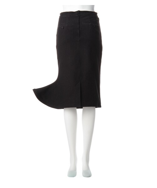 k3&co.（ケイスリーアンドコー）の「CURVE SKIRT（スカート・レディース・BLACK/BLUE・S）」の4枚目の写真