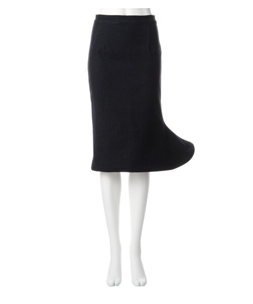 k3&co.（ケイスリーアンドコー）の「CURVE SKIRT（スカート・レディース・BLACK/BLUE・S）」の2枚目の写真