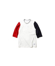 LIFUL MINIMAL GARMENTS. | COLORBLOCK FOOTBALL TEE ivory(その他)