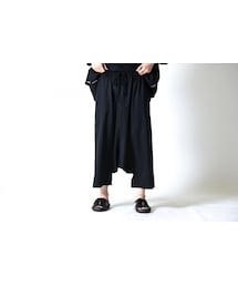 BISHOOL | BISHOOL Wool Gabardine Sarrouel Line Big Pants(その他パンツ)