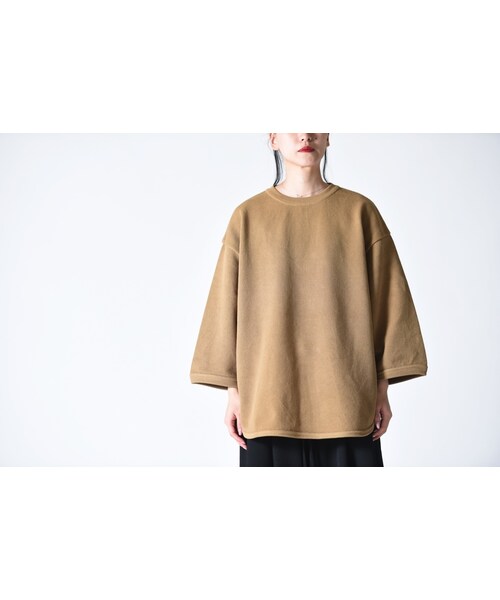 crepuscule(クレプスキュール)の「crepuscule 鹿の子7分袖プルオーバー(ニット/セーター・レディース・ホワイト/ベージュ・1)」の2枚目の写真