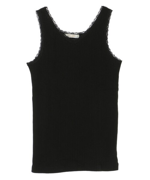 Green　Parks（グリーンパークス）の「抗菌防臭 ランダムテレコタンク（トップス・オフホワイト/ブラック/ブラウン/カーキ・F）」の7枚目の写真