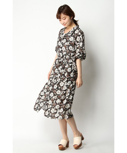 Ikka イッカ の 先行予約 レトロ柄ワンピース ワンピース ドレス Wear