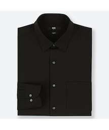 UNIQLO | ファインクロスストレッチスリムフィットブロードシャツ（レギュラーカラー・長袖）(シャツ/ブラウス)