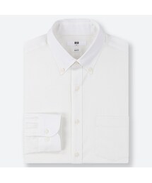UNIQLO | ファインクロスストレッチスリムフィットドビーシャツ（ボタンダウン・長袖）(シャツ/ブラウス)