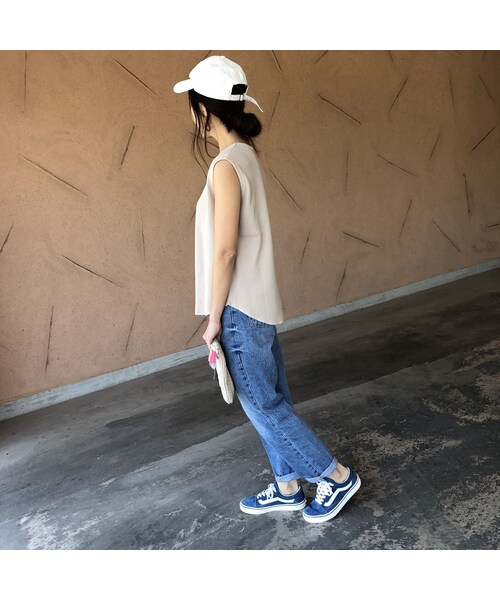 copine（コピン）の「再入荷！着回し力抜群！シンプルワッフルノースリーブ(3color)【クリックポスト対象商品】（タンクトップ・レディース・その他）」の8枚目の写真