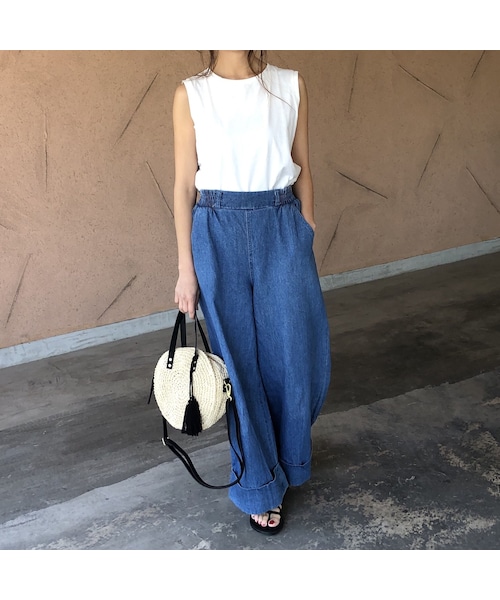 copine（コピン）の「ペーパー素材！2WAYサークルかごバッグ【クリックポスト対象商品】（ショルダーバッグ・レディース・その他）」の13枚目の写真