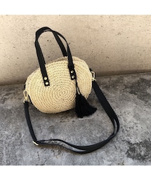 copine | ペーパー素材！2WAYサークルかごバッグ【クリックポスト対象商品】(ショルダーバッグ)