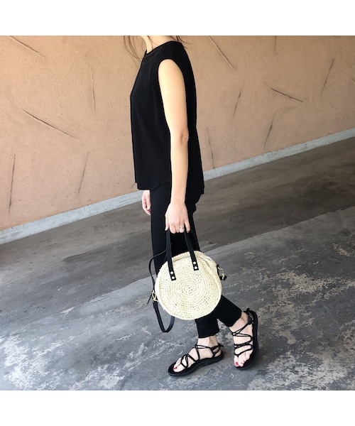 copine（コピン）の「ペーパー素材！2WAYサークルかごバッグ【クリックポスト対象商品】（ショルダーバッグ・レディース・その他）」の10枚目の写真