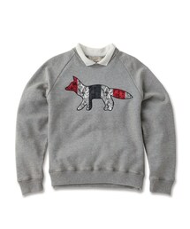 Maison Kitsune | KITSUNEプリント　襟付きスウェットプルオーバー　FOX SWEATER(トップス)
