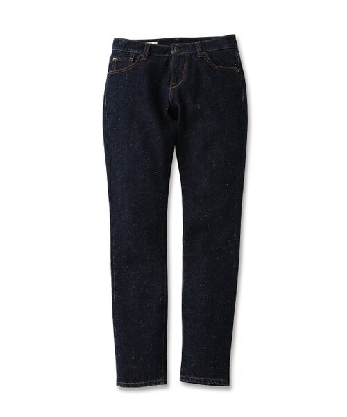 Maison Kitsune(メゾンキツネ)の「スリムカットジーンズ デニムパンツ SLIMCUT JEANS MELANG(パンツ・レディース・ネイビー/ブルー系・25/26/27/28)」の1枚目の写真