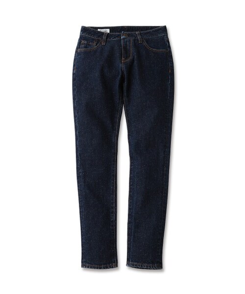 Maison Kitsune(メゾンキツネ)の「スリムカットジーンズ デニムパンツ SLIMCUT JEANS MELANG(パンツ・レディース・ネイビー/ブルー系・25/26/27/28)」の2枚目の写真
