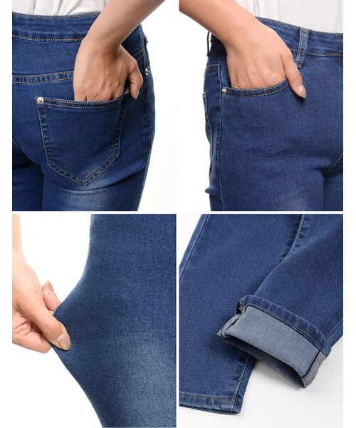 【XSサイズ】ストレッチスリムリブパンツ ネイビー XS レディース 未使用品 特別送料無料 スキニーパンツ レディース ストレッチパンツ