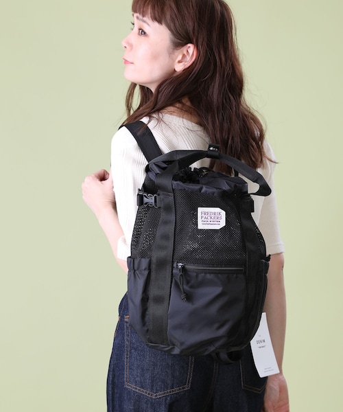 【再入荷】 FREAK'S STORE（フリークスストア）の「別注 メッシュ巾着2WAY バッグ