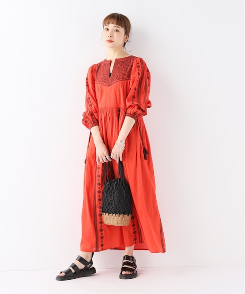 美品✨SARA MALLIKA CIN EMB LONG DRESS ワンピース JOURNAL STANDARD（ジャーナルスタンダード）の「【SARA MALLIKA