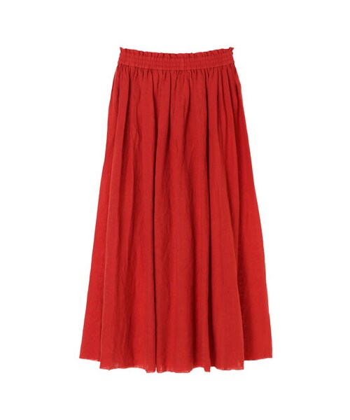 GARAGE OF GOOD CLOTHING（ガレージオブグッドクロージング）の「フレンチリネンボリュームギャザースカート（スカート・レッド/ベージュ/カーキ・F）」の6枚目の写真