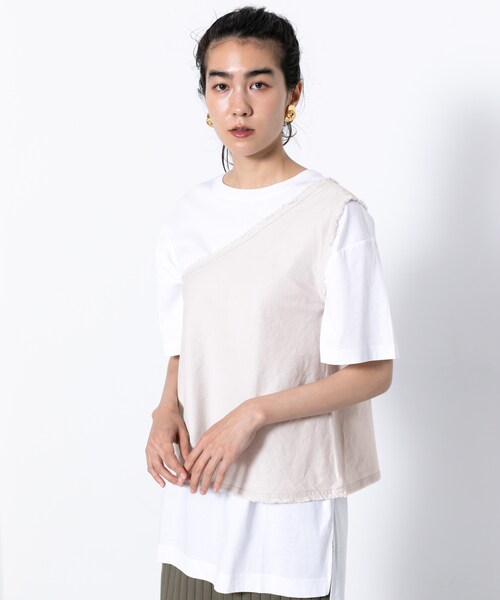 SENSE OF PLACE by URBAN RESEARCH（センスオブプレイスバイアーバンリサーチ）の「リネンワンショルダートップス（トップス・レディース・GREIGE/BROWN・FREE）」の2枚目の写真