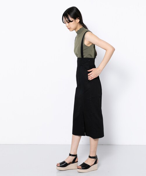 SENSE OF PLACE by URBAN RESEARCH（センスオブプレイスバイアーバンリサーチ）の「サスツキアイラインスカート（スカート・レディース・BLACK/GREIGE/BROWN・S/M）」の5枚目の写真