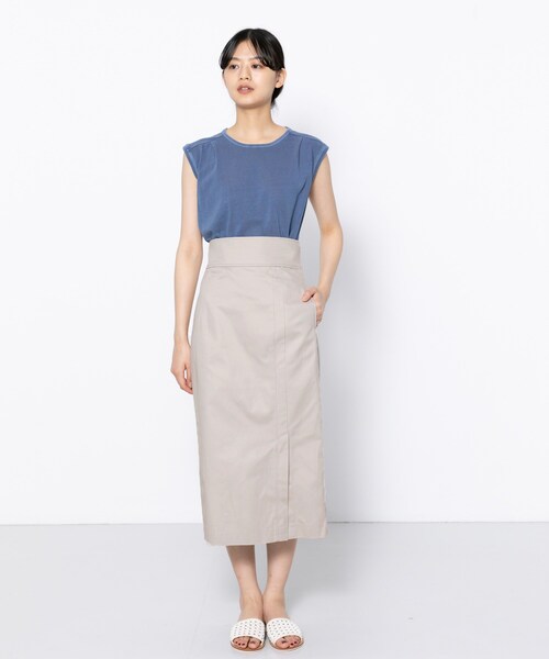 SENSE OF PLACE by URBAN RESEARCH（センスオブプレイスバイアーバンリサーチ）の「サスツキアイラインスカート（スカート・レディース・BLACK/GREIGE/BROWN・S/M）」の4枚目の写真