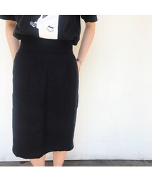 USED | "GEORGES MARCIANO"　Made In USA　リネンスカート(スカート)