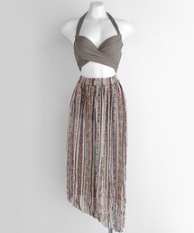 DHOLIC | エスニックスカートSETホルタービキニ(水着)