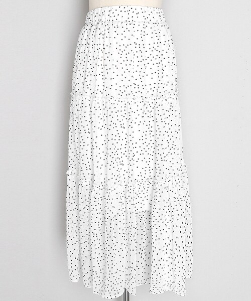 DHOLIC(ディーホリック)の「2TYPEギャザーロングスカート(スカート・レディース・ブラック/ブルー/ホワイト/その他・FREE)」の4枚目の写真