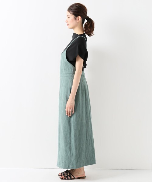 IENA LA BOUCLE 綿ネップツイルAラインワンピース IENA LA BOUCLE - IENAIENA LA BOUCLE 綿ネップツイルAライン