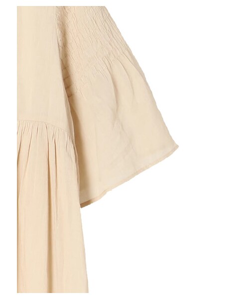 AMERICAN HOLIC（アメリカンホリック）の「袖シャーリングガウンワンピース（ワンピース/ドレス・チャコールグレー/ベージュ/カーキ・F）」の10枚目の写真