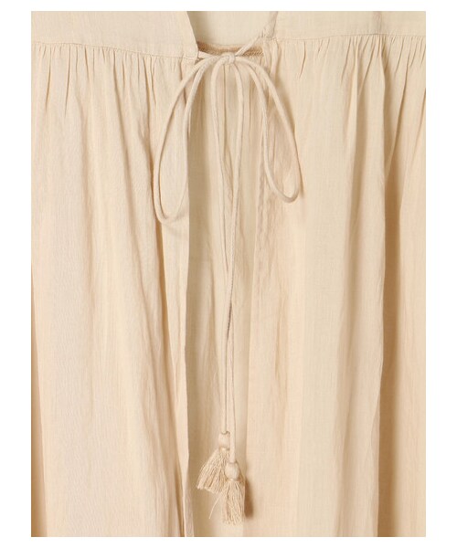 AMERICAN HOLIC（アメリカンホリック）の「袖シャーリングガウンワンピース（ワンピース/ドレス・チャコールグレー/ベージュ/カーキ・F）」の12枚目の写真