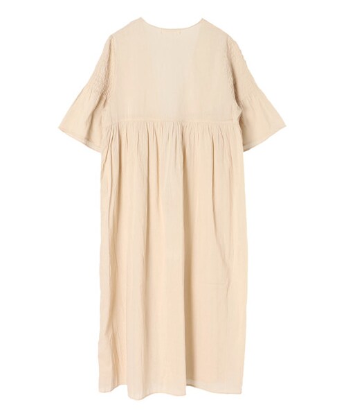 AMERICAN HOLIC（アメリカンホリック）の「袖シャーリングガウンワンピース（ワンピース/ドレス・チャコールグレー/ベージュ/カーキ・F）」の8枚目の写真