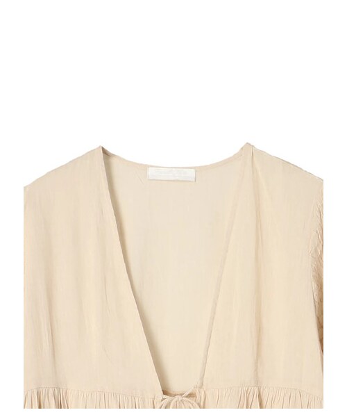 AMERICAN HOLIC（アメリカンホリック）の「袖シャーリングガウンワンピース（ワンピース/ドレス・チャコールグレー/ベージュ/カーキ・F）」の9枚目の写真