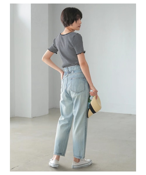 AMERICAN HOLIC（アメリカンホリック）の「ストレートシンチバックデニム（パンツ・インディゴ/ワンウォッシュ・M/L）」の5枚目の写真