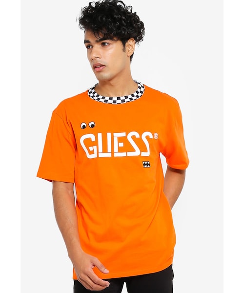 guess j balvin orange shirt