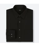 ユニクロ | ファインクロスブロードシャツ（レギュラーカラー・長袖）(Shirts)