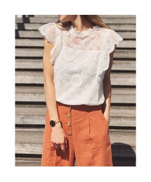no brand | FRILL LACE BLOUSE(シャツ/ブラウス)